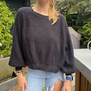 Free People black boucle sweater/pullover